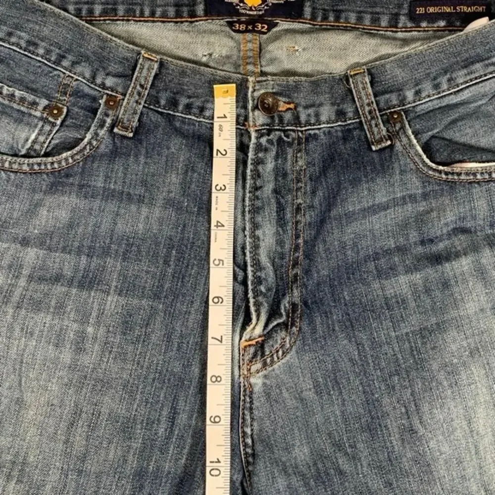 Lucky Brand Men 221 Original Straight Denim Jeans‎ Medium Wash 38x32 Stretch